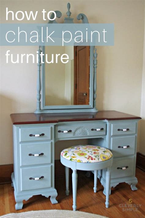 How To Chalk Paint Furniture - Cleverly Simple