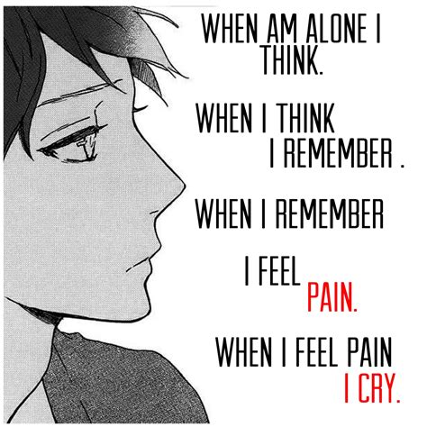 Sad Anime Wallpaper With Quote Hd Wallpaper Background Image | The Best ...