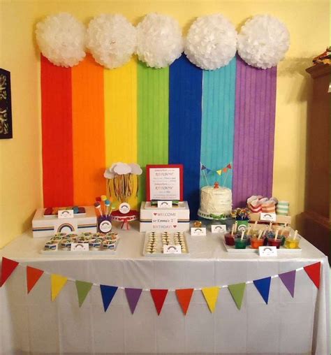 The 25+ best Rainbow birthday party ideas on Pinterest