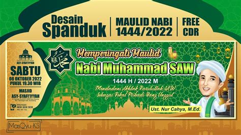 Spanduk Memperingati Maulid Nabi Muhammad SAW 1444 - 2022 - YouTube