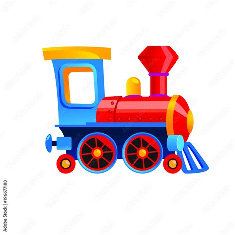 Cartoon toy train illustration Stock Vector | Adobe Stock