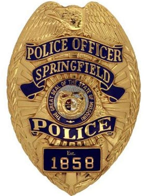 US State of Illinois, City of Springfield Police Department Badge