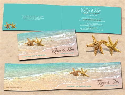 Beach Theme Wedding Invitations Printable Digital Only