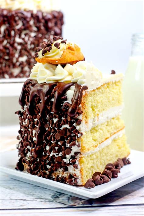 ULTIMATE CHOCOLATE CHIP CANNOLI CAKE - Baking Beauty