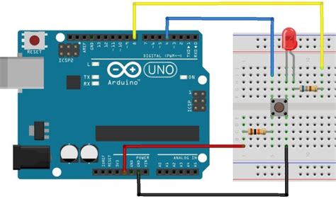 Arduino Button with LED - Arduino Project Hub