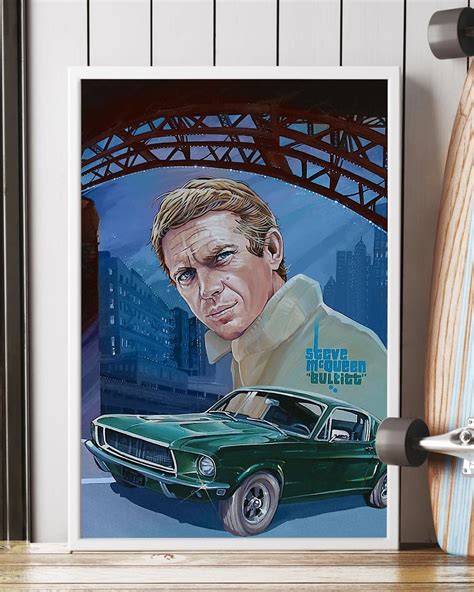 Steven Mcqueen bullitt poster - Express your unique style with BoxBoxShirt