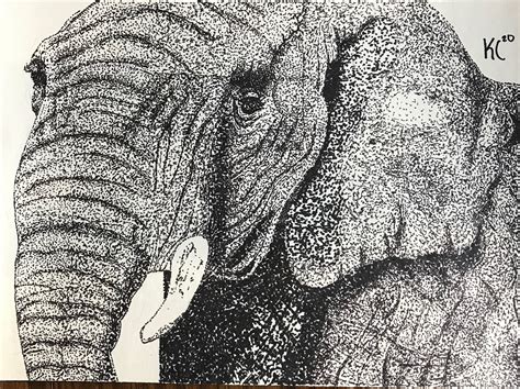 Original Stippling Art A Majestic Being | Etsy