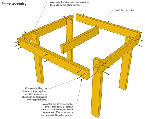 Patio table plans