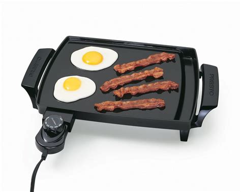 Small Nonstick Electric Griddle Presto Liddle Portable Dorm RV Grill ...