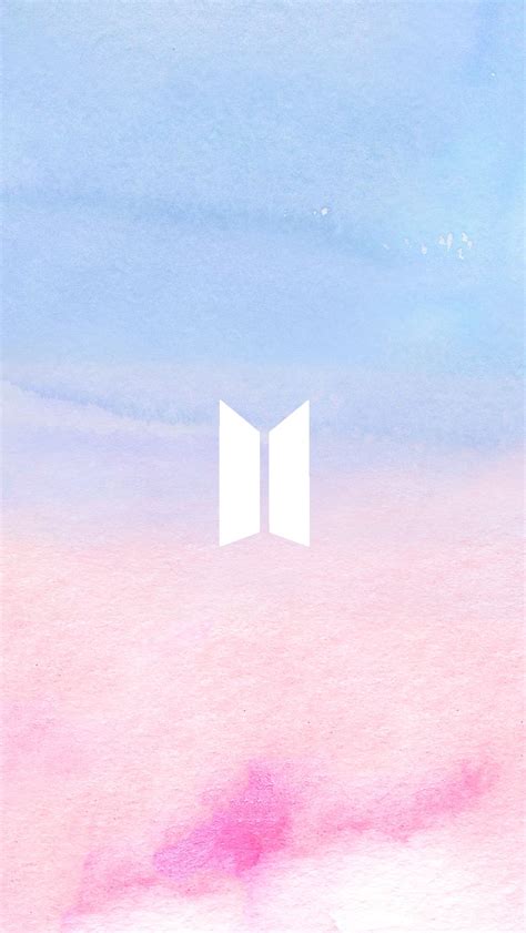 Bts Logo Pink Wallpaper