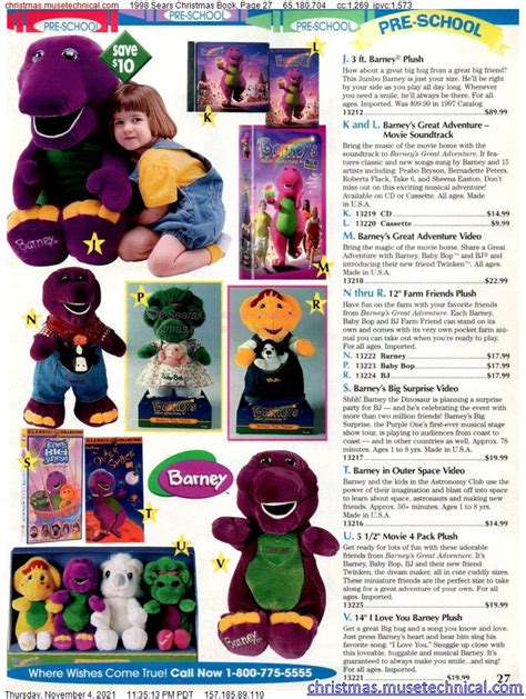 1998 Sears Christmas Book, Page 27 - Catalogs & Wishbooks | Christmas ...