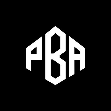 PBA letter logo design with polygon shape. PBA polygon and cube shape ...