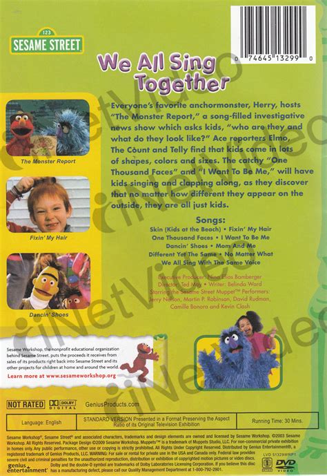 We All Sing Together - (Sesame Street) (Green Spine) on DVD Movie