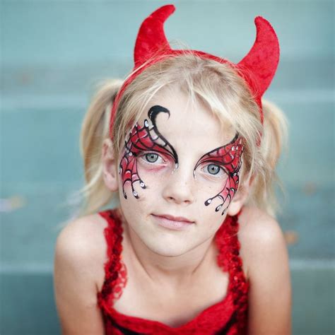 my devil again | Face painting halloween kids, Halloween makeup pretty ...