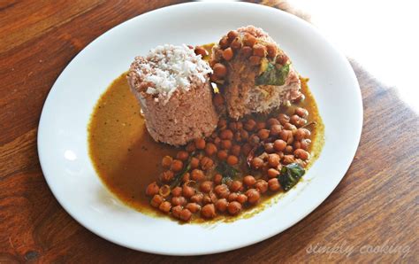 Simply cooking kitchen: Puttu with homemade puttu podi and kadala curry