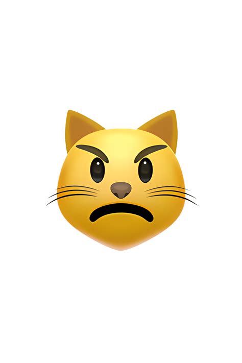 😾 Pouting Cat Emoji in 2023 | Cat emoji, Emoji, Angry face emoji