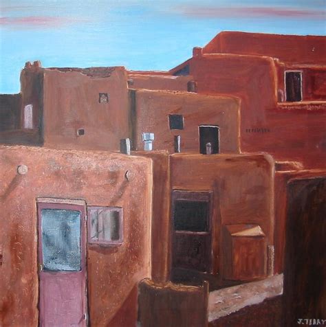 Taos Pueblo VIII by John Terry | Taos pueblo, Pueblo, Southwestern art