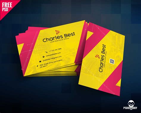 Download] Creative Business Card Free Psd | Psddaddy throughout Calling ...