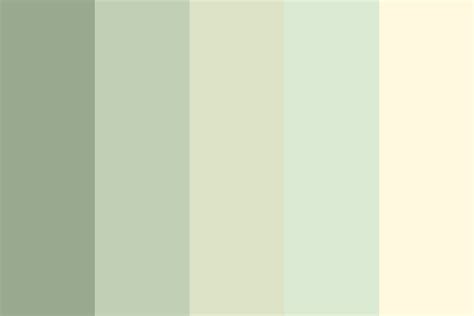 Sage Green Cream Color Palette