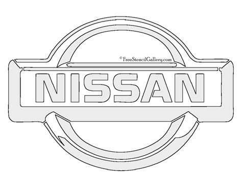 Nissan Logo Stencil | Free Stencil Gallery