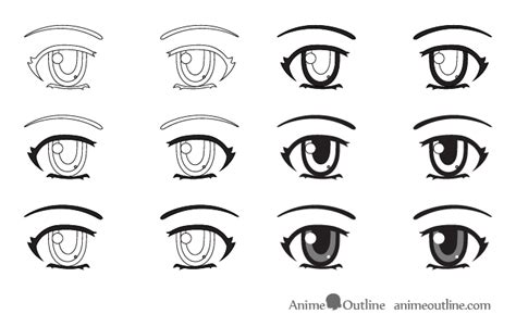 How to Draw Anime Eyes and Eye Expressions Tutorial - AnimeOutline