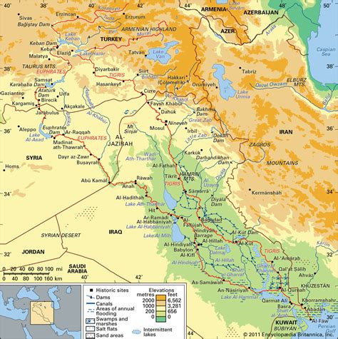 Map Iraq Mountains - Share Map