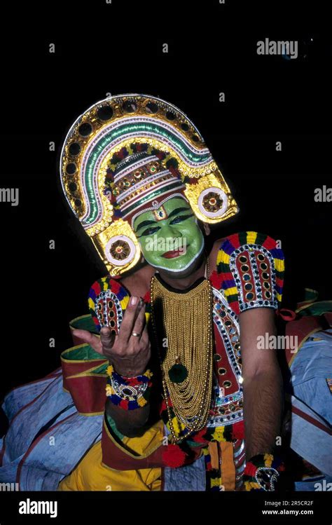 Ottan Thullal, recite and dance art of kerala, india, Asia Stock Photo ...