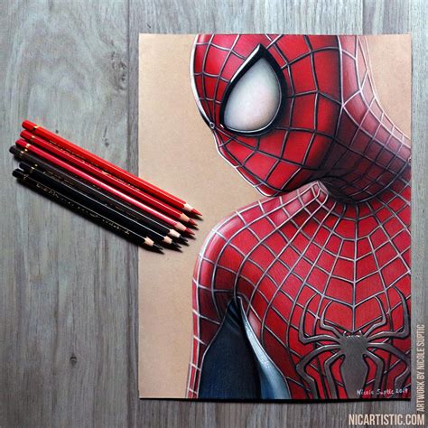 Spider-Man Colored Pencil Drawing by xnicoley on DeviantArt