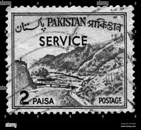 Photo stamp Pakistan,landscapes Stock Photo - Alamy