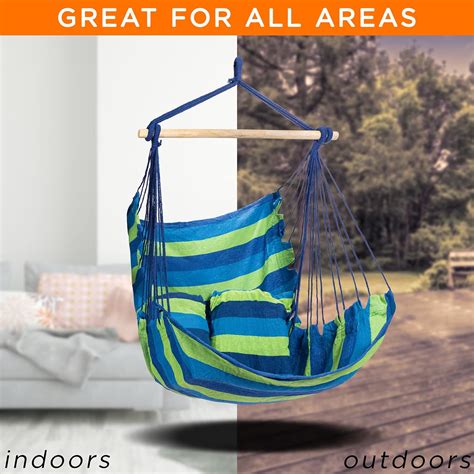 Buy Sorbus Hanging Rope Hammock Chair Swing Seat for Any Indoor or ...