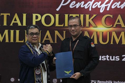 Partai Garuda Resmi Daftar Peserta Pemilu 2024 ke KPU