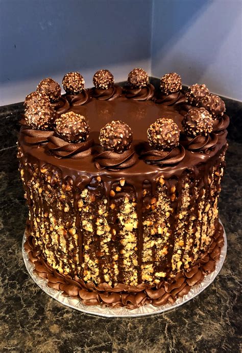 How To Make A Ferrero Rocher Cake - Prepare the base of the cake ...