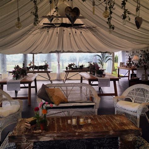 Gorgeous rustic marquee set up. Marquee Wedding, Valance Curtains ...