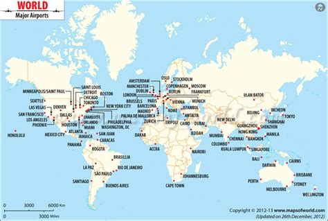 World International Airport Map | Airport map, World map, World