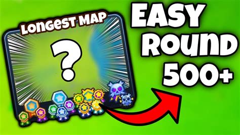 I Made The Longest Map In BTD6 Designed For Round 500+! With The BTD6 ...