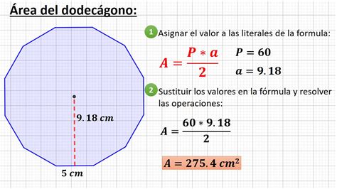 Perímetro y área de polígonos regulares. - Aula05mate