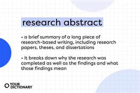 What Is a Research Abstract? 3 Effective Examples | YourDictionary