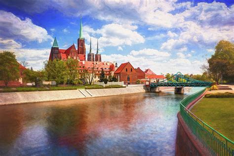 Tumski Bridge and Oder River Wroclaw Poland Photograph by Carol Japp ...