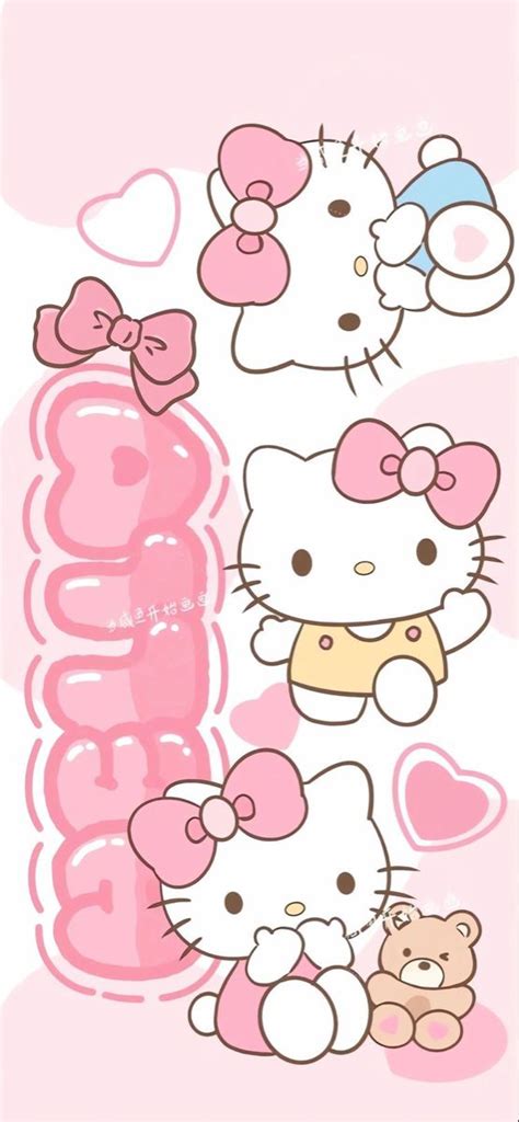 Hello Kitty Wallpaper | Walpaper hello kitty, Pink wallpaper hello ...