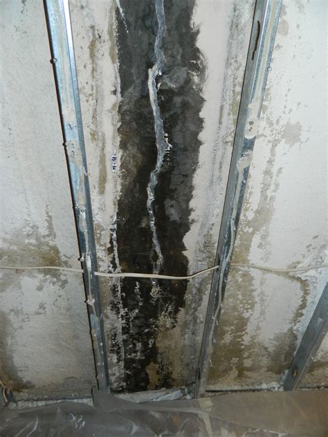 leak - How to repair leaking cemented crack in basement wall? - Home ...