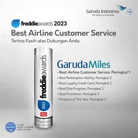 GARUDA INDONESIA LOYALTY PROGRAM "GARUDAMILES" WIN AN AWARD FOR "BEST ...