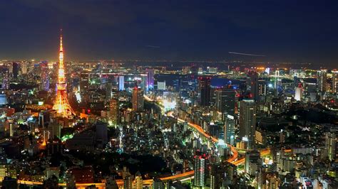 Wallpaper : Japan, city, cityscape, night, skyline, skyscraper, evening ...