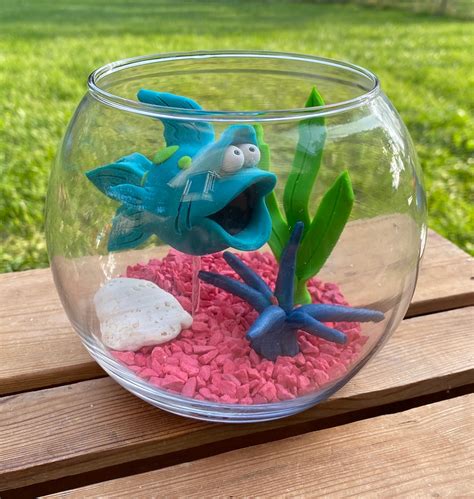 Fish Bowl Aquarium Large Fish Bowl Pet Fish Clay Fish - Etsy