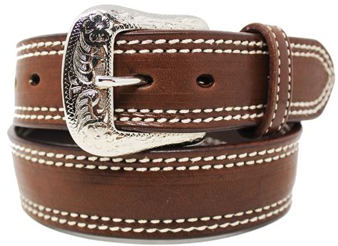 Men's Western Rodeo Heavy Duty Full-Grain Leather Belt 26RT09 | eBay