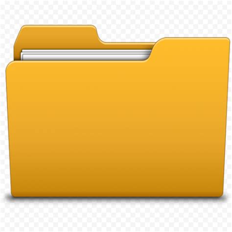 Yellow Computer Folder Icon Download PNG | Citypng