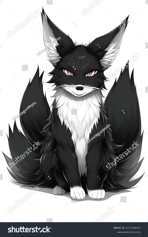 Nine Tailed Kitsune Fox Anime Stock Illustration 2217208103 | Shutterstock