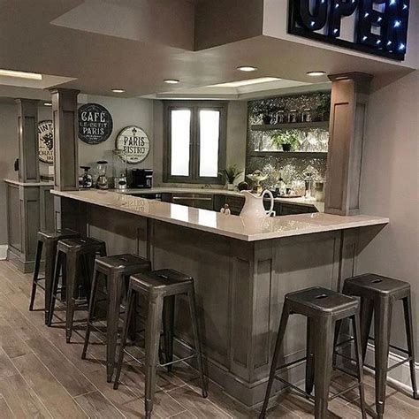 33 Popular Small Home Bar Design Ideas - MAGZHOUSE