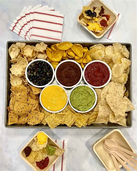 Olympics Chips and Dips Tray - The BakerMama