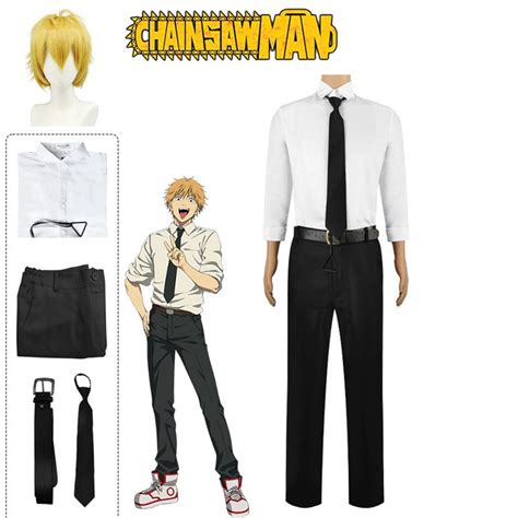 Anime Chainsaw Man Denji Cosplay Costume Halloween Uniform Outfits ...