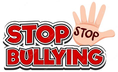 Premium Vector | Stop Bullying text for banner or poster design